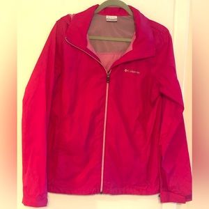 Pink Columbia Woman’s Rain Wind Coat . Woman’s Size Large